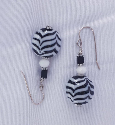 Zebra earrings