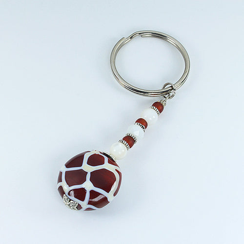 Giraffe Safari Keyring Accessories - Dragon Fire Beads Online