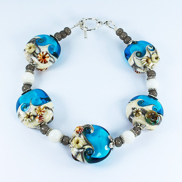 Seaside Turquoise Bracelet Bracelets - Dragon Fire Beads Online