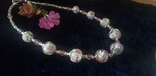 Vintage Rose Flower Necklace