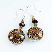 Leopard Safari Earrings Earrings - Dragon Fire Beads Online