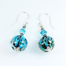 Mermaid's Eyes Turquoise Earrings Earrings - Dragon Fire Beads Online