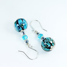 Mermaid's Eyes Turquoise Earrings Earrings - Dragon Fire Beads Online