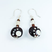 Pawprint Black Safari Earrings Earrings - Dragon Fire Beads Online