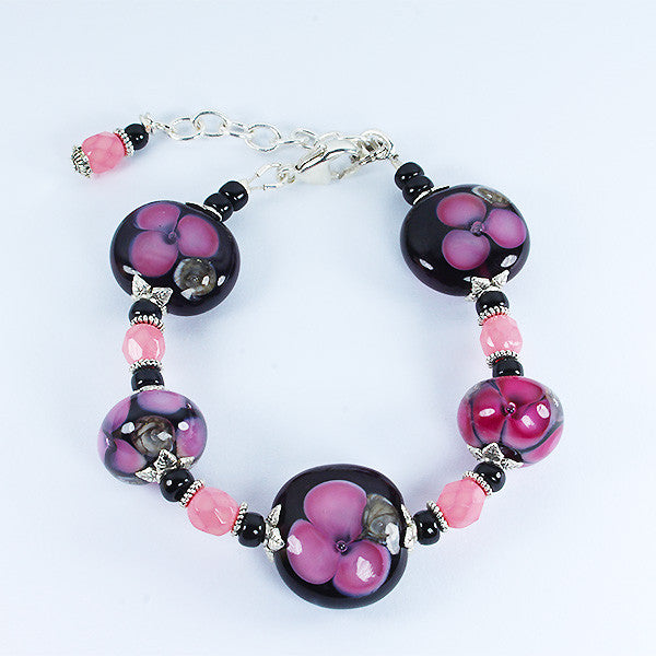 Seaviolet Pink Bracelet Bracelets - Dragon Fire Beads Online