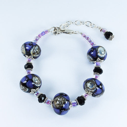 Seaviolet Purple Bracelet Bracelets - Dragon Fire Beads Online